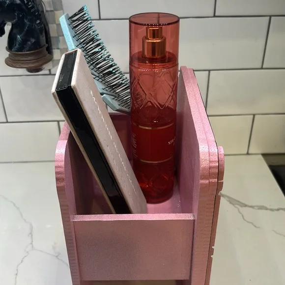 For Her Vanity SPELL BOOK PINK MAKEUP ORGANIZER - Picture 8 of 14